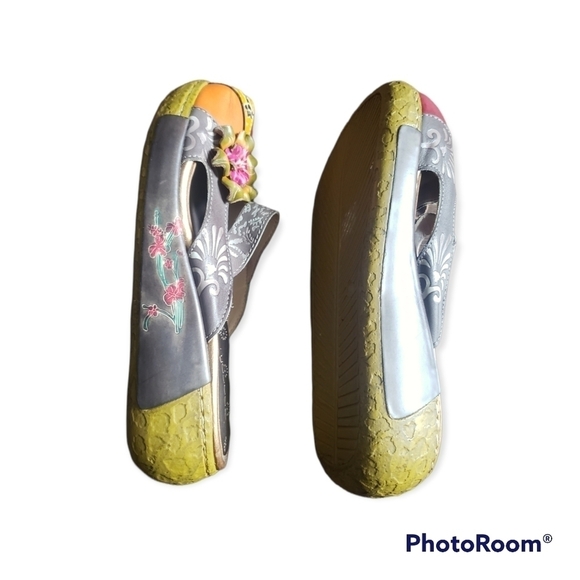 SOCOFY Multicoloured Floral Mules/Clogs - Picture 6 of 11